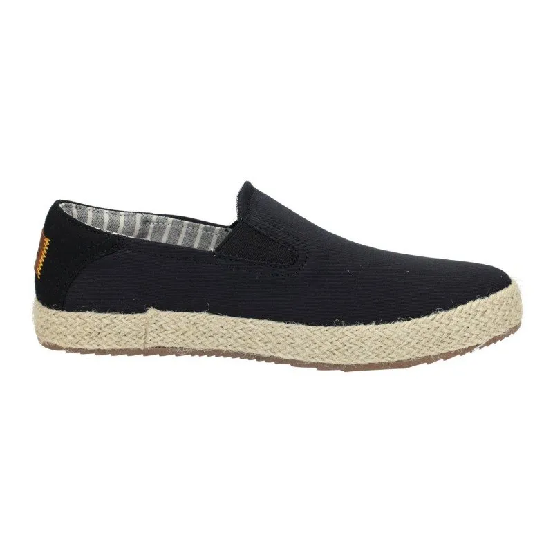 171723 Zapatillas de lona color NEGRO