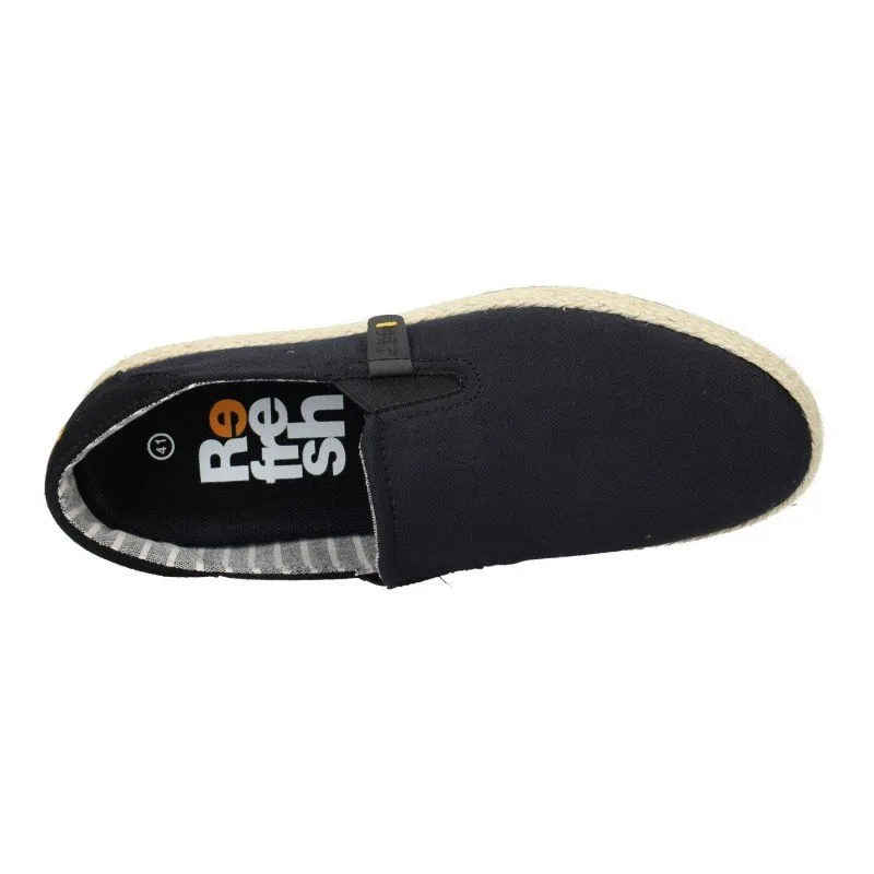 171723 Zapatillas de lona color NEGRO