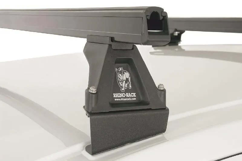 2 Barras de techo Rhino Rack Heavy Duty Negras CITROEN Berlingo II 4dr Van 09 to 18 PEUGEOT Partner