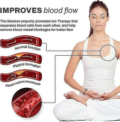 2x Titanium Detox Lymphunclog Wristband Hombres pulseras magnéticas para la energía