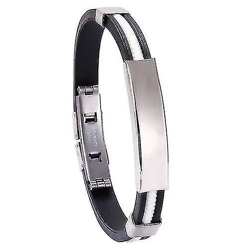 2x Titanium Detox Lymphunclog Wristband Hombres pulseras magnéticas para la energía