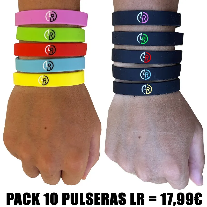 3ª OFERTA: PACK 10 PULSERAS LÍNEA RECTA (17'99€)
