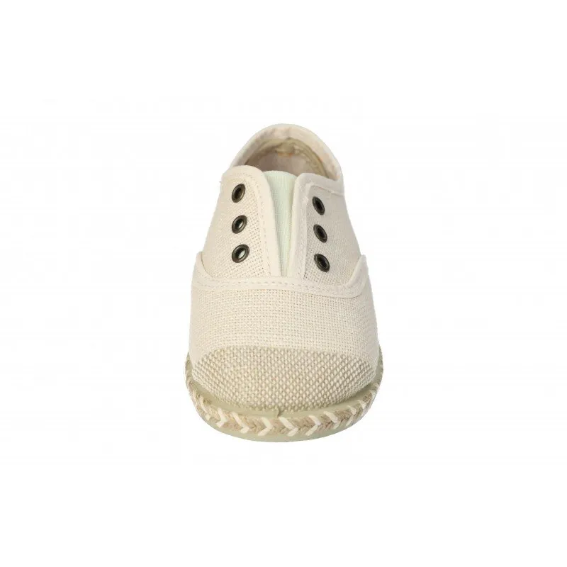 970017 ZAPATILLAS DE LINO COLOR CRUDO