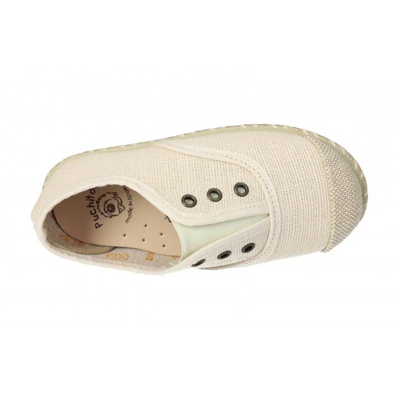 970017 ZAPATILLAS DE LINO COLOR CRUDO