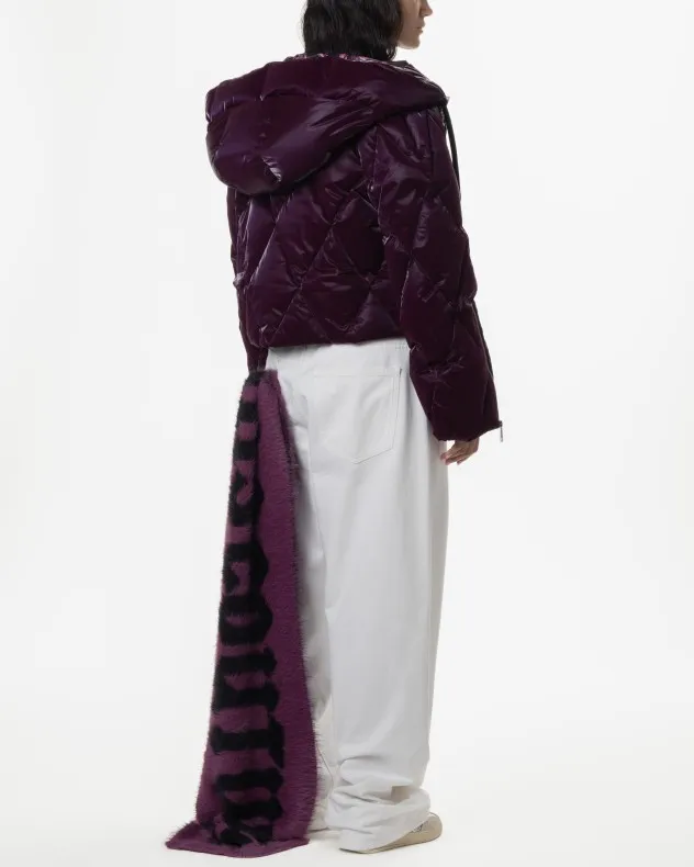 Abrigo corto acolchado Versace Jeans Couture 77HAUD14 Morado