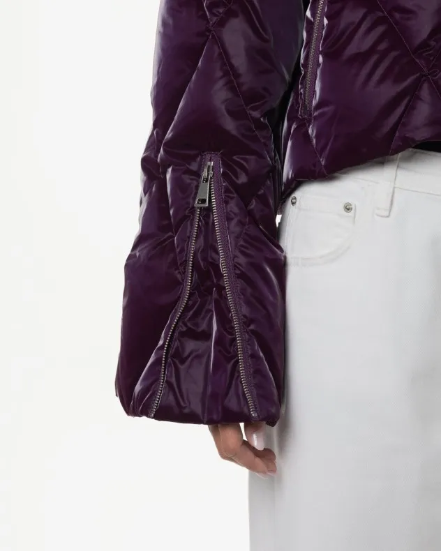 Abrigo corto acolchado Versace Jeans Couture 77HAUD14 Morado