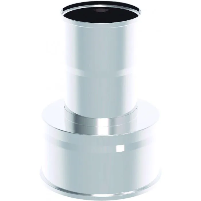 ADAPTADOR DPSP CON JUNTA DOBLE PARED INOX 316L/304 2R