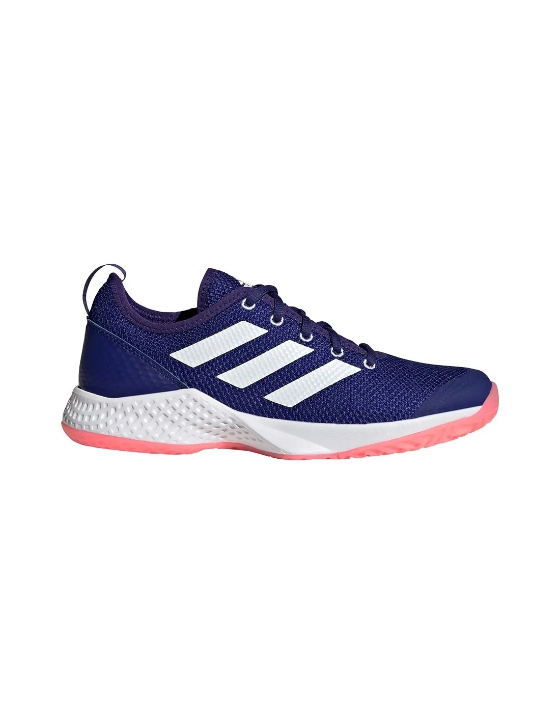Adidas Courtflash Azul Blanco Mujer