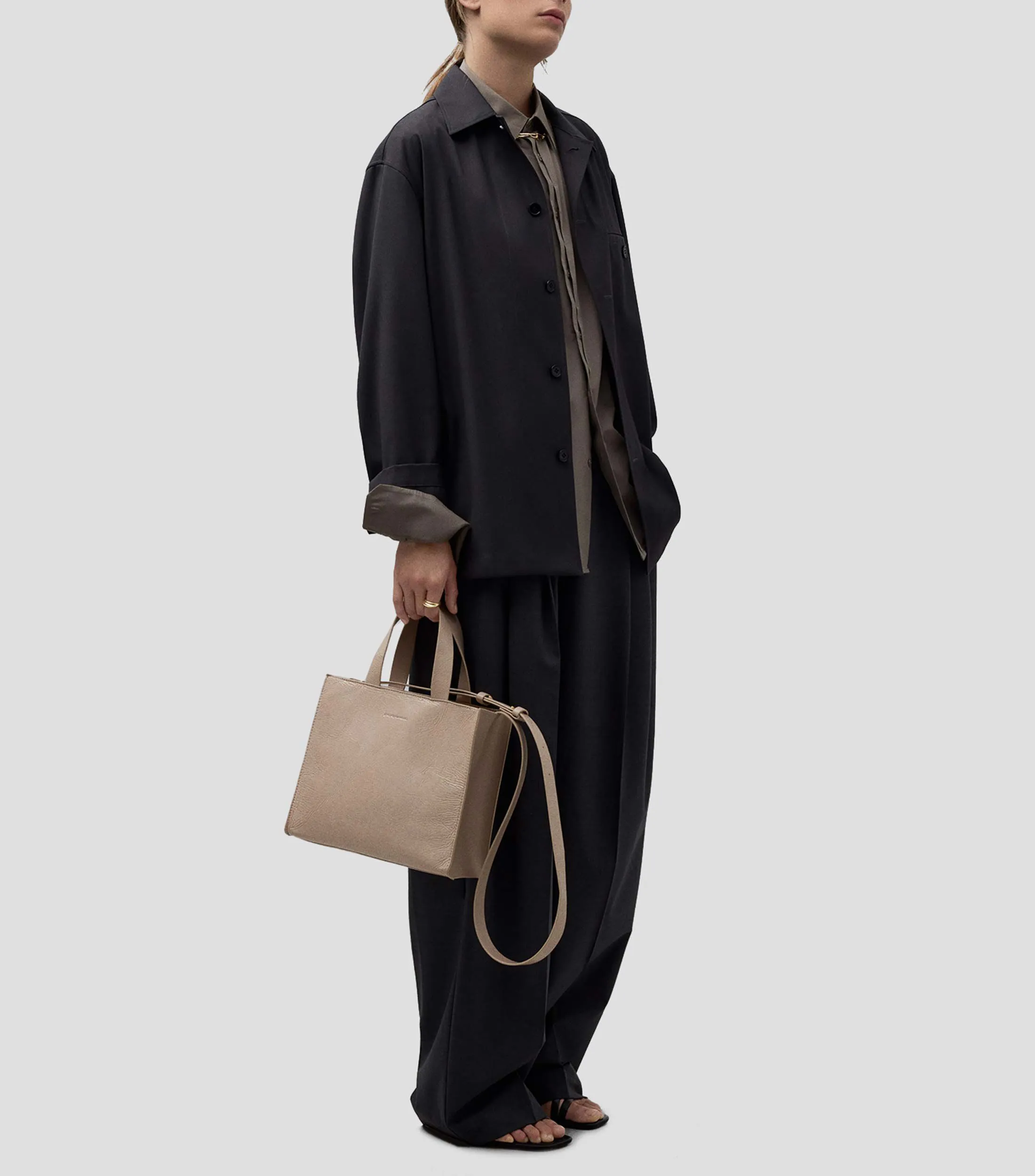 Adolfo Dominguez Bolso Tote con Logotipo Mujer