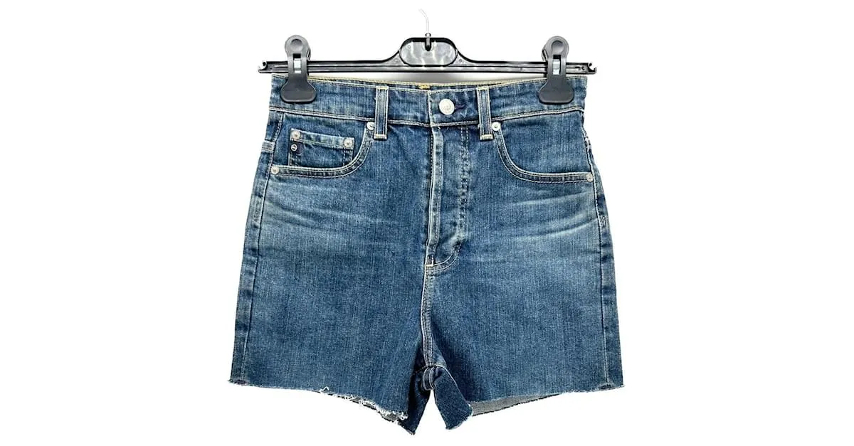 ALEXA CHUNG Pantalones cortos T.US 26 Algodón Azul 