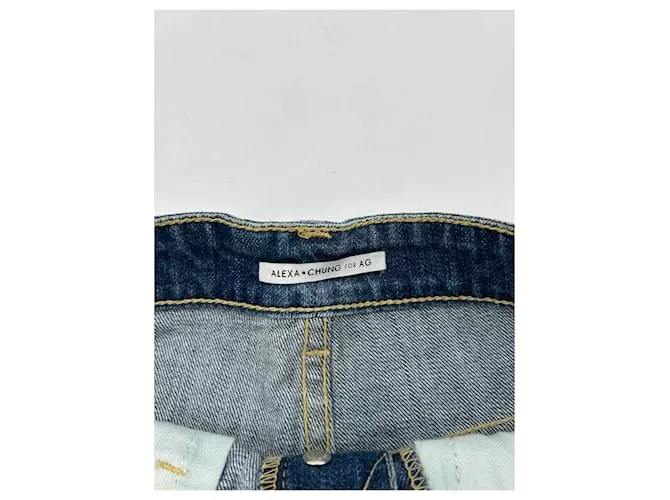 ALEXA CHUNG Pantalones cortos T.US 26 Algodón Azul 