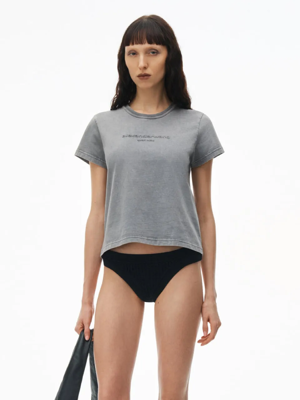 Alexander Wang Camiseta Cropped Logo