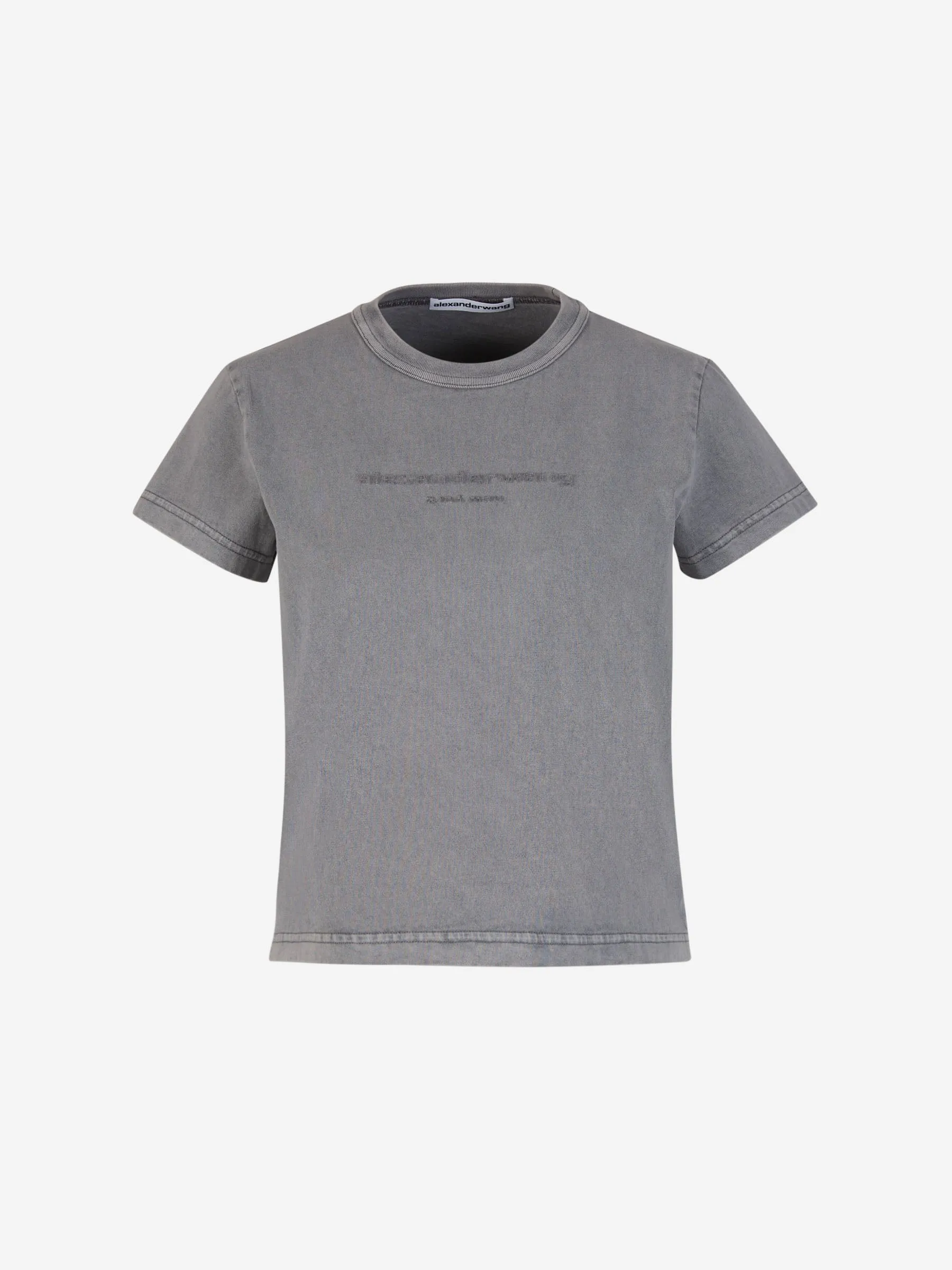 Alexander Wang Camiseta Cropped Logo