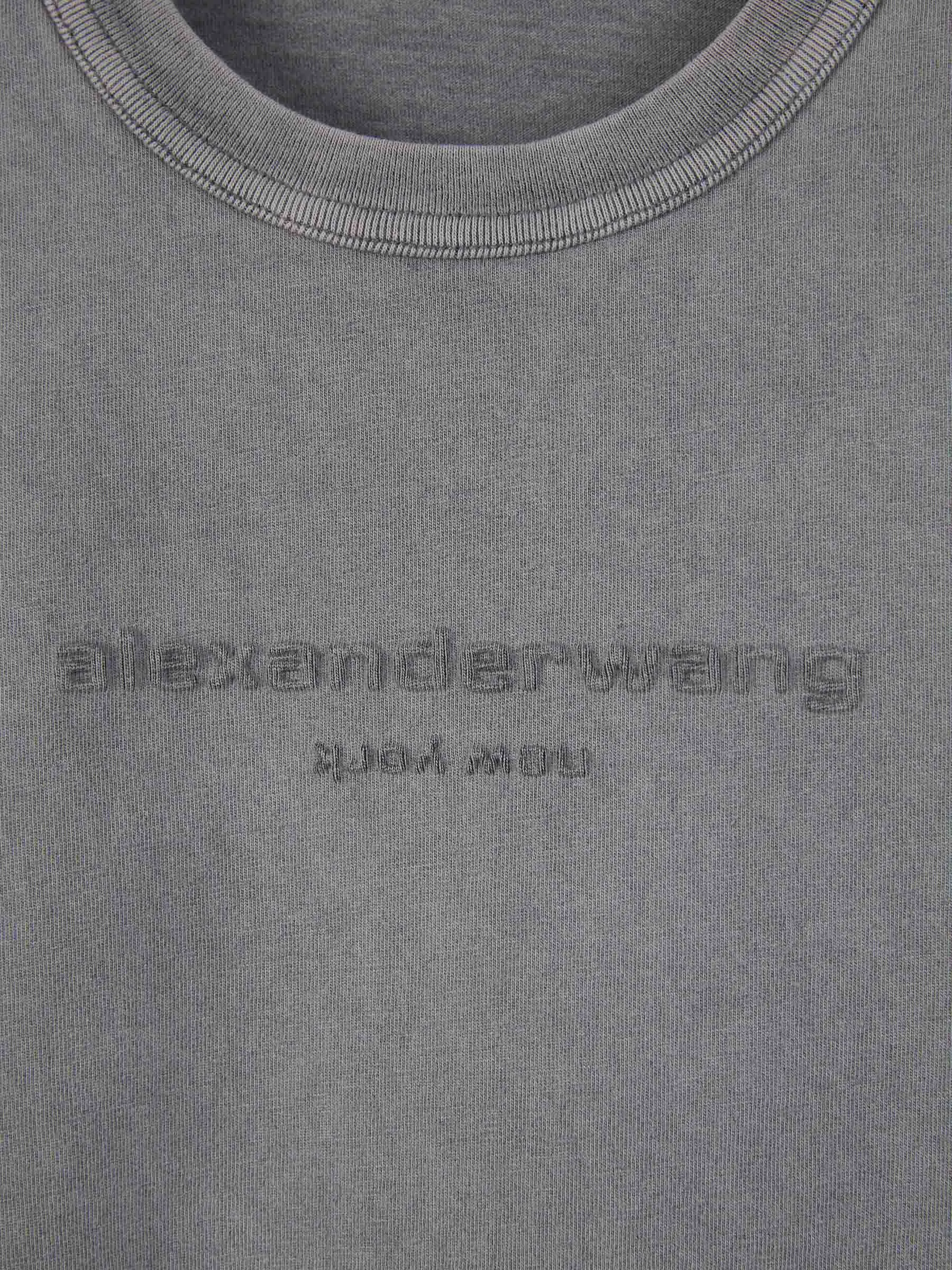 Alexander Wang Camiseta Cropped Logo