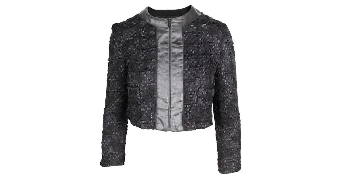 ALEXANDER WANG Chaqueta bordada Negro 