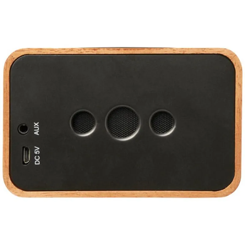 Altavoz personalizable con base de carga inalámbrica Wooden