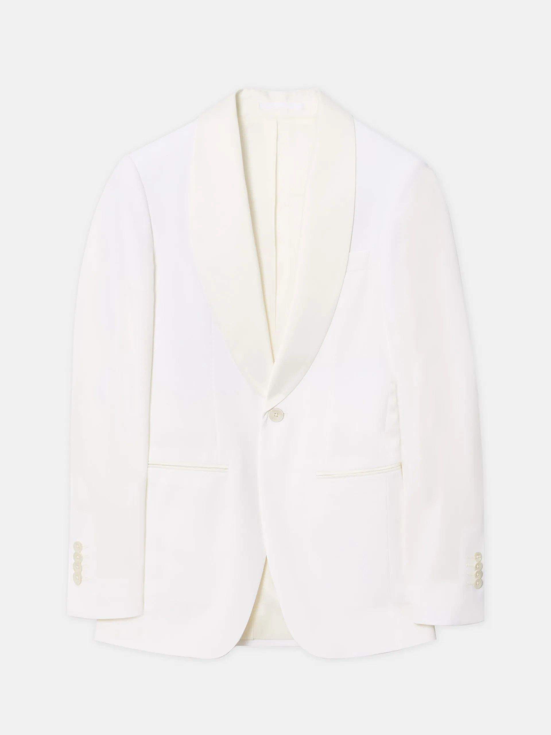 Americana esmoquin silbon blanco