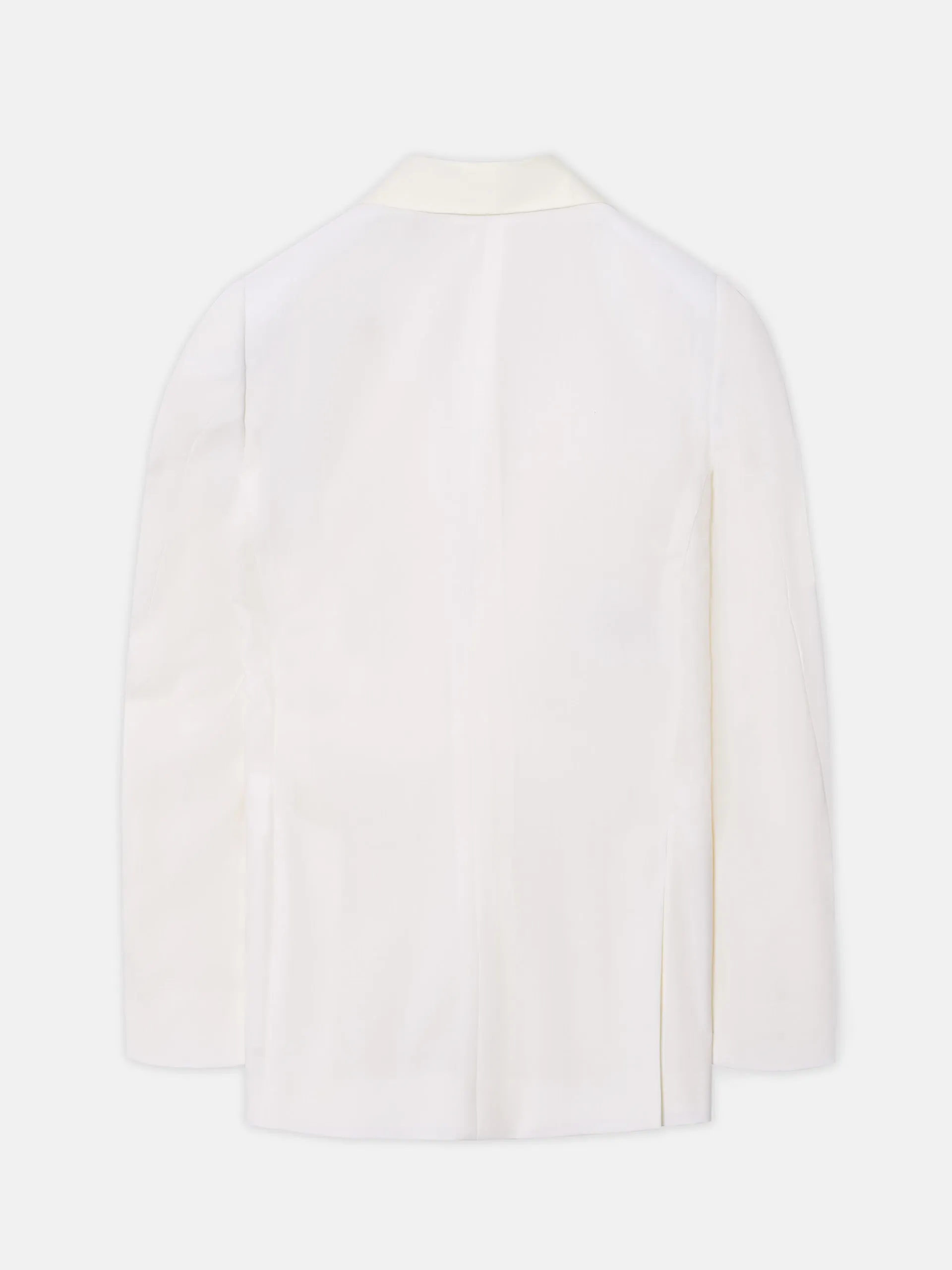 Americana esmoquin silbon blanco