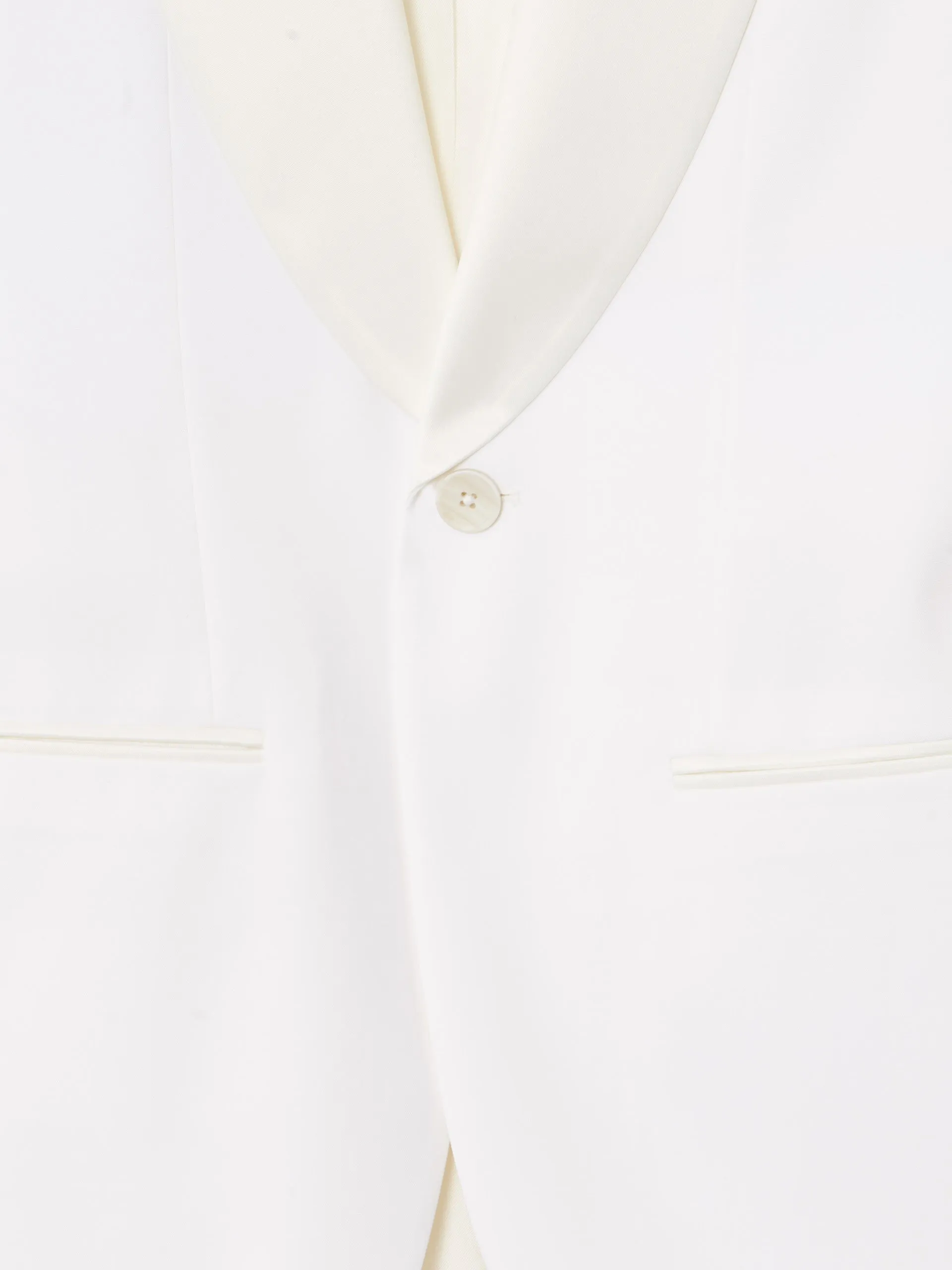 Americana esmoquin silbon blanco
