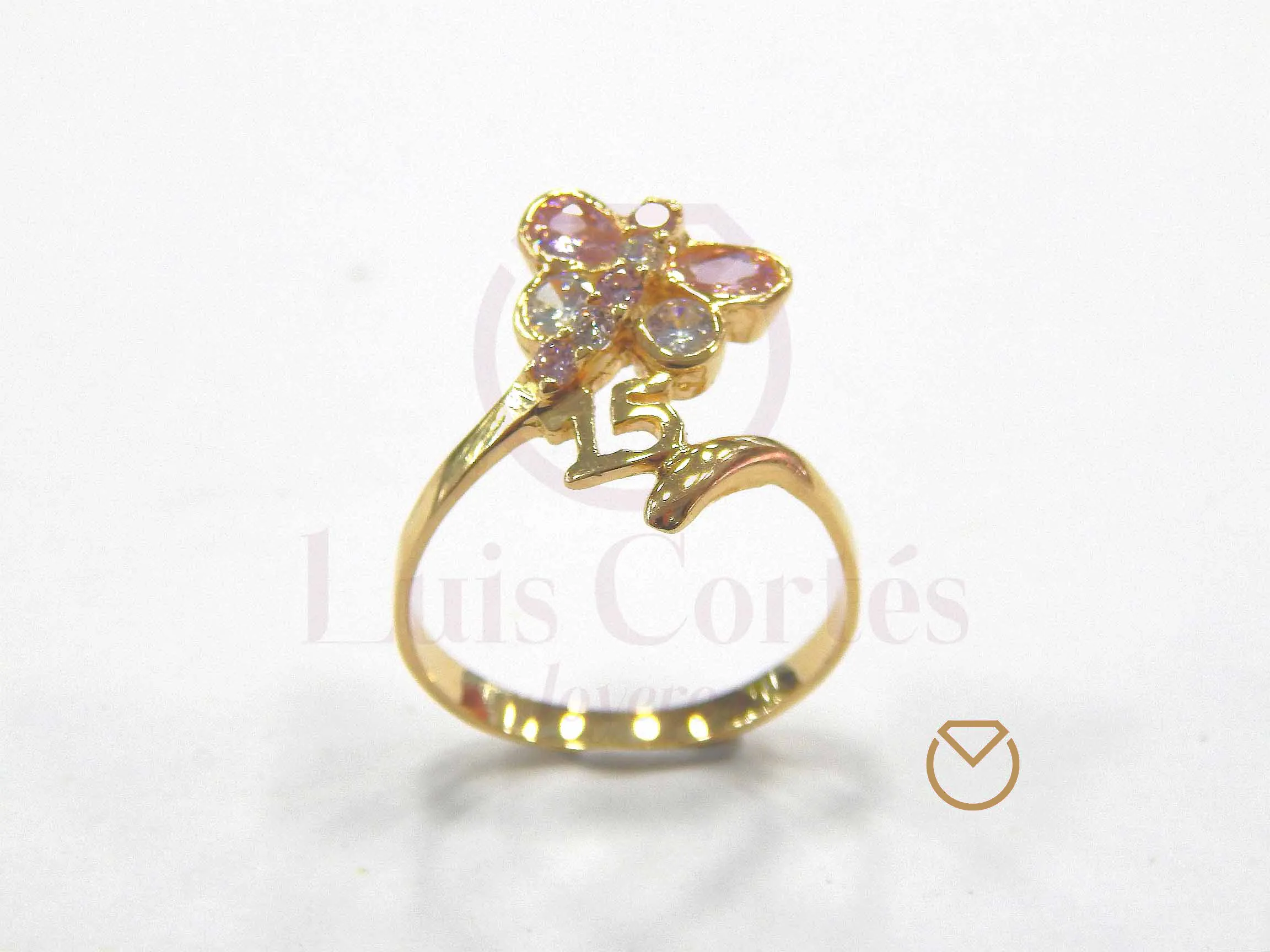 ANILLO QUINCE AñOS ORO LCAQAO30