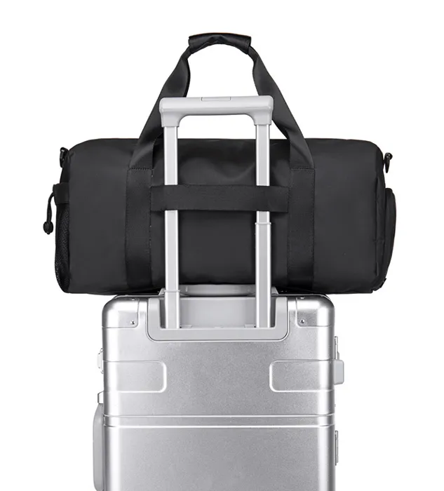 ARCTIC HUNTER bolsa de viaje LX00537 con zapatero, 25L, negro