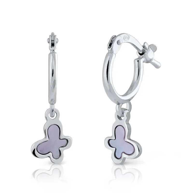 AROS DE PLATA MARIPOSA LA PETRA