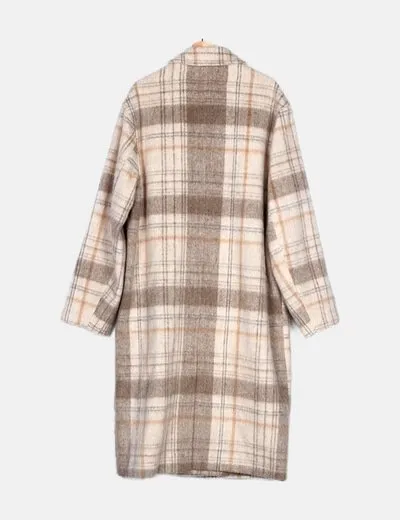 Asos Abrigo de paño marrón