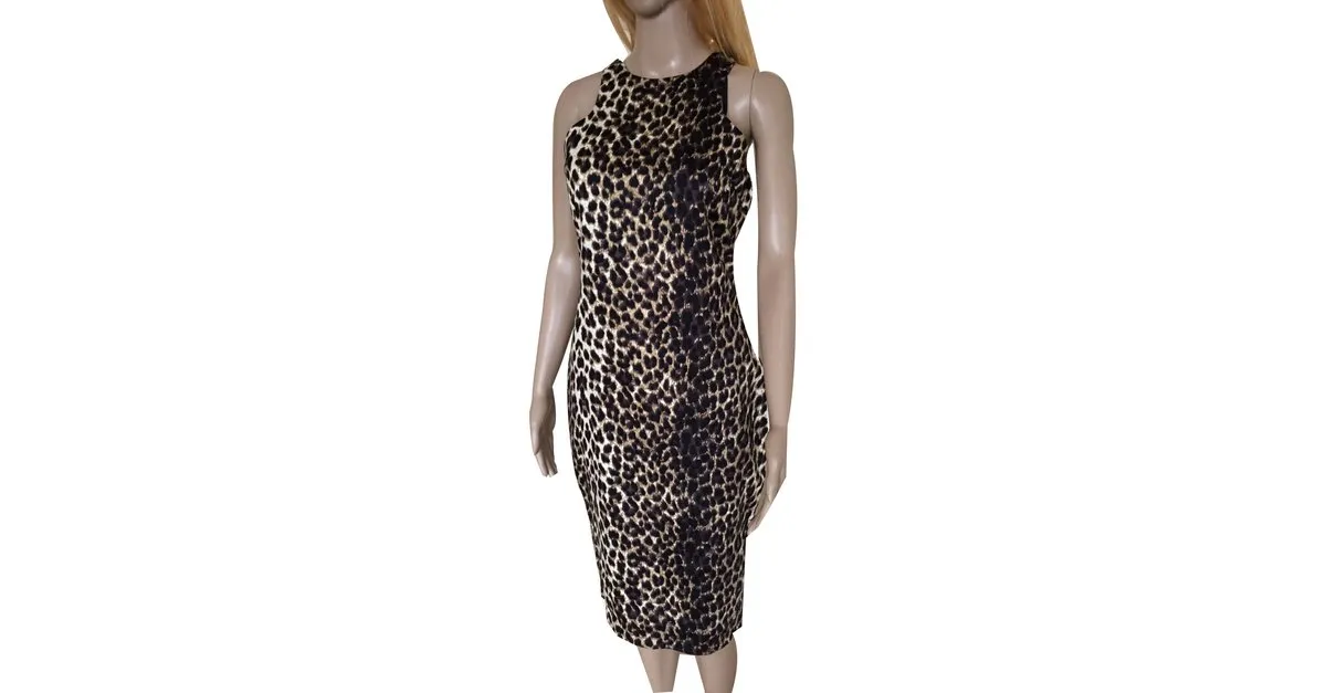 Autre Marque Vestido AX Paris Castaño Negro 