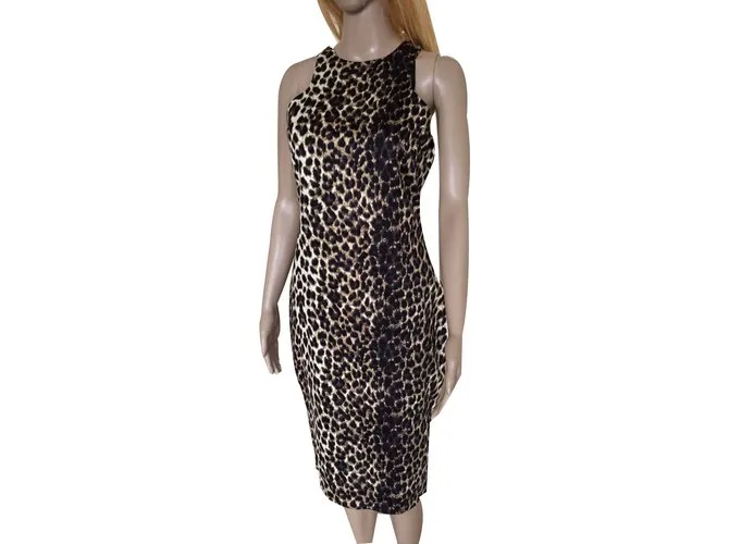 Autre Marque Vestido AX Paris Castaño Negro 