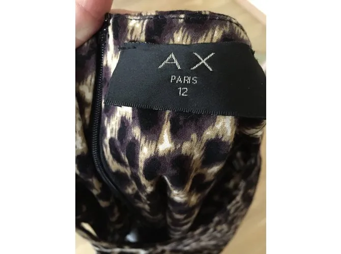 Autre Marque Vestido AX Paris Castaño Negro 