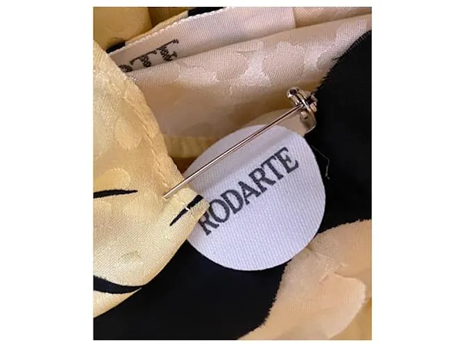 Autre Marque Vestido de seda amarillo con corsage de Rodarte. 