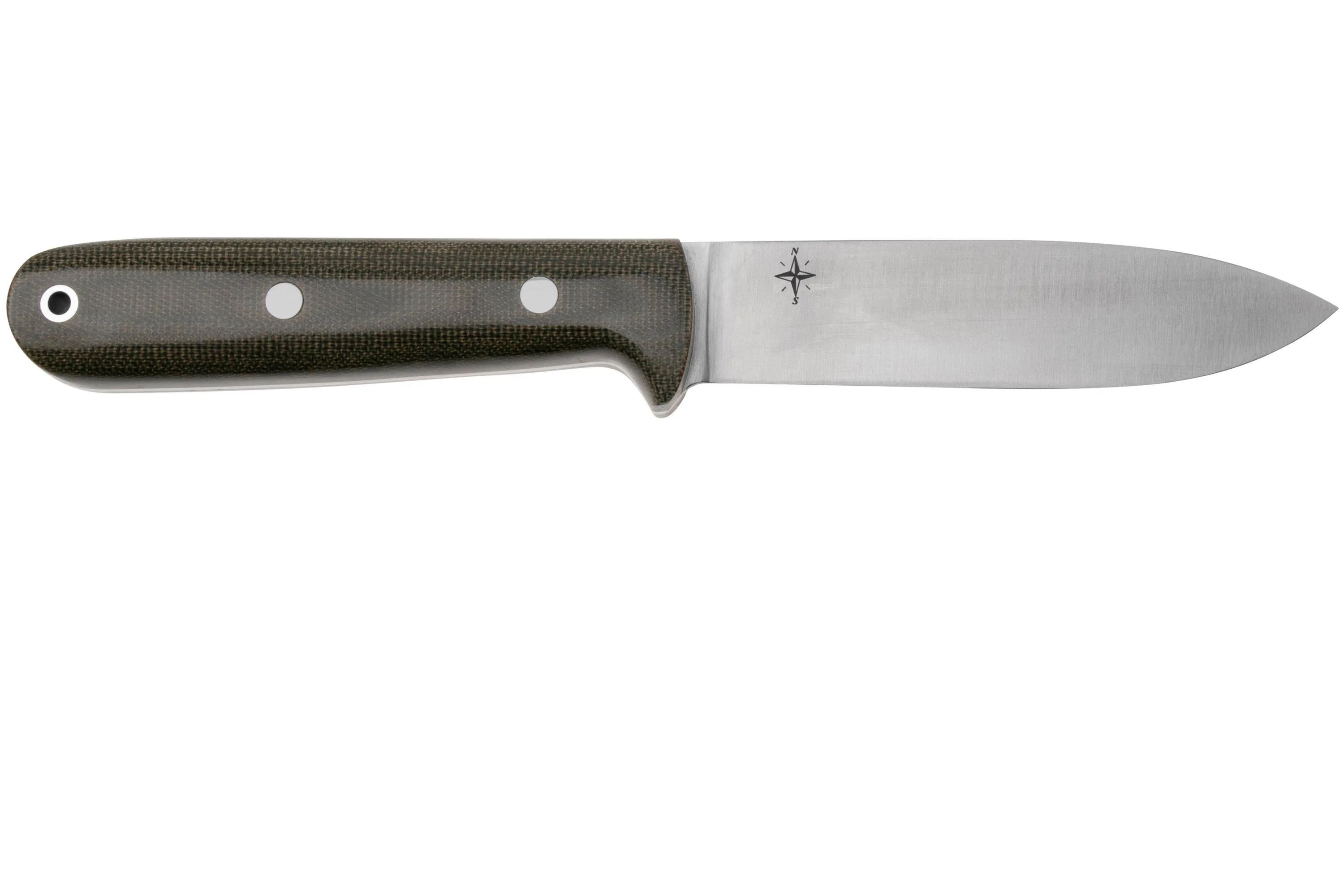 Bark River Kephart 4“ CPM 3V Green Canvas Micarta, cuchillo bushcraft