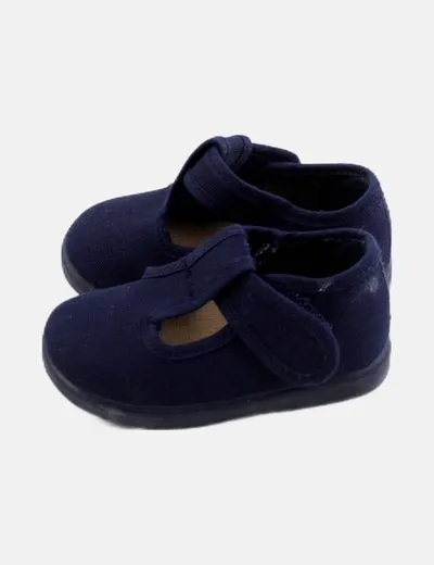 Batilas Zapato azul hebilla