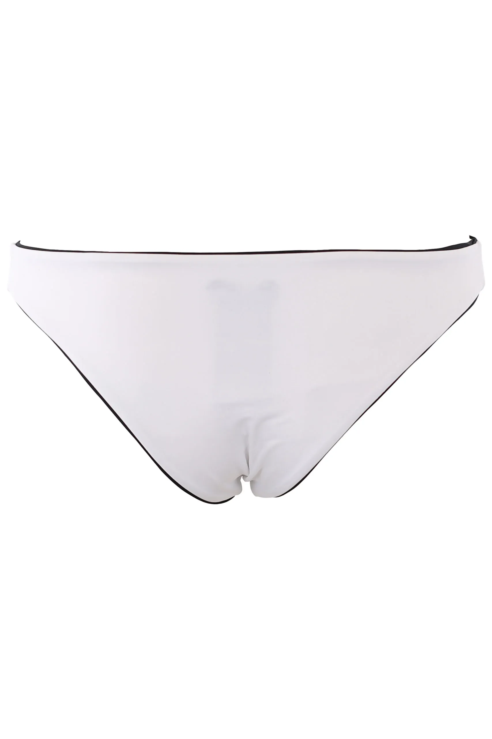 Bañador bicolor blanco y logo 