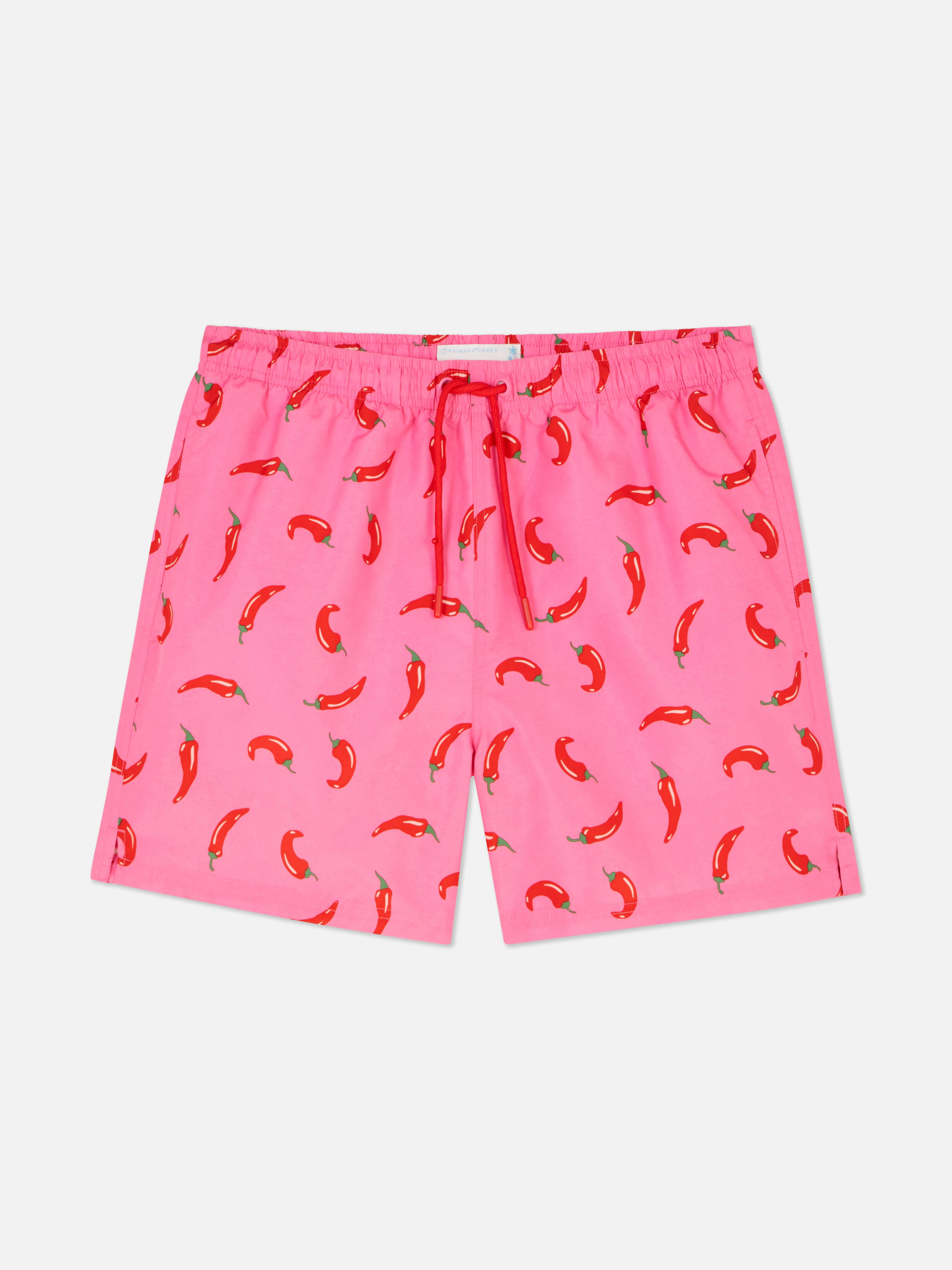 Bañador con estampado de guindillas
