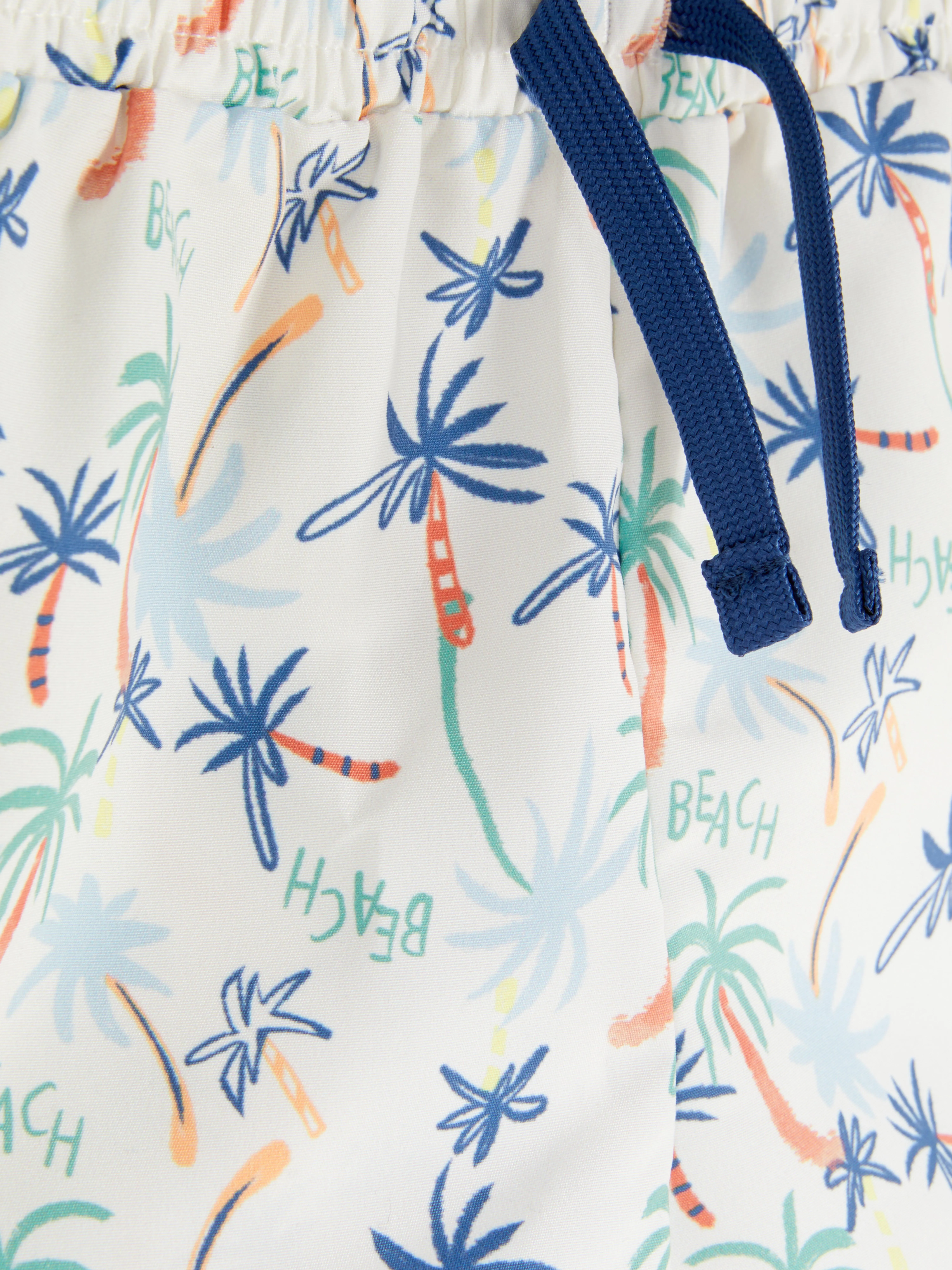 Bañador con estampado de palmeras