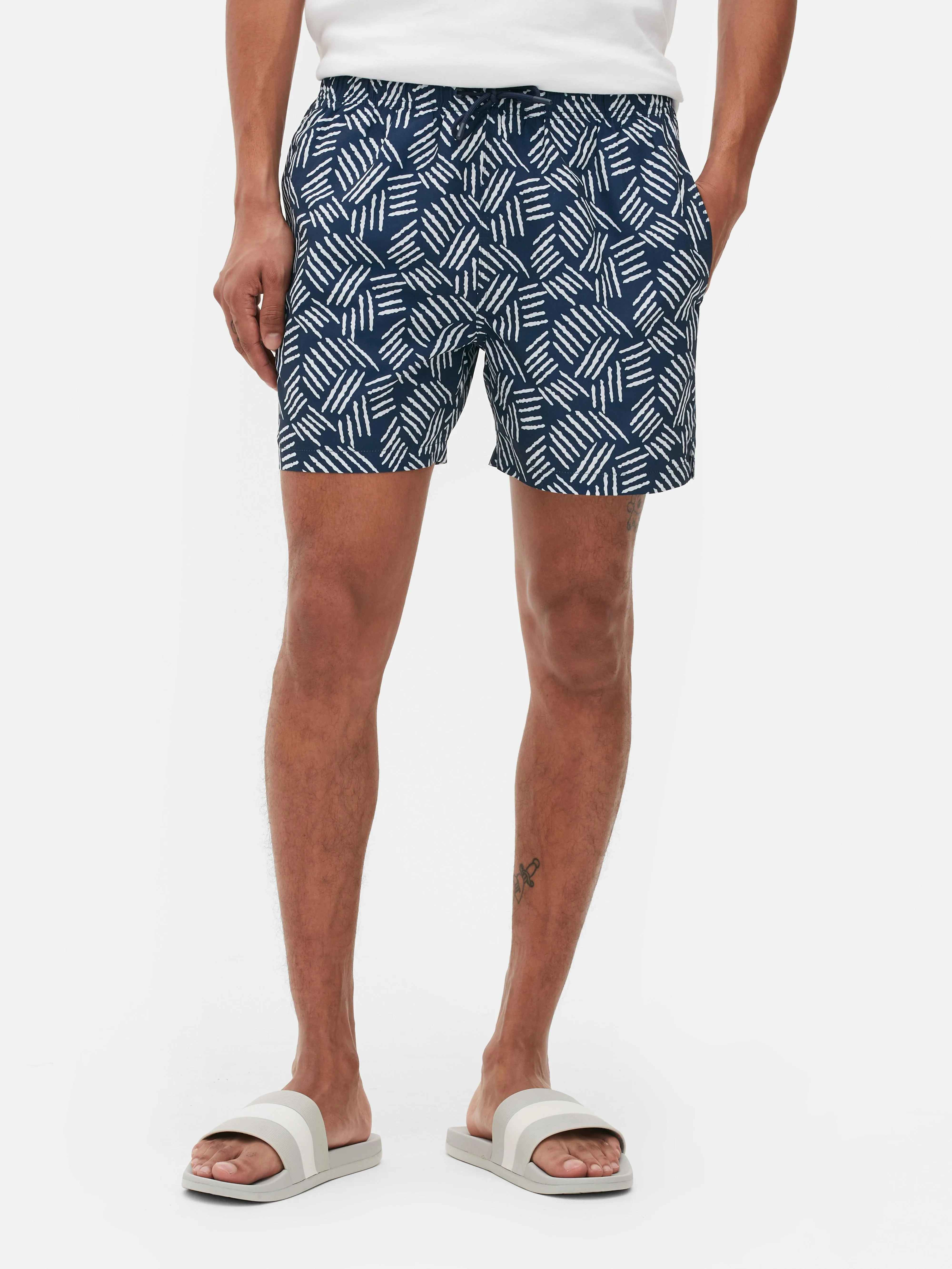Bañador con estampado geométrico