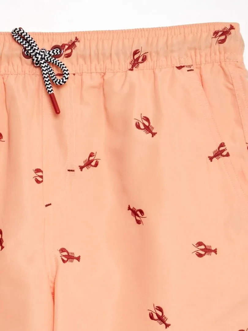 BAñADOR CON ESTAMPADO  NARANJA