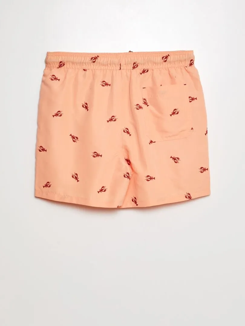 BAñADOR CON ESTAMPADO  NARANJA