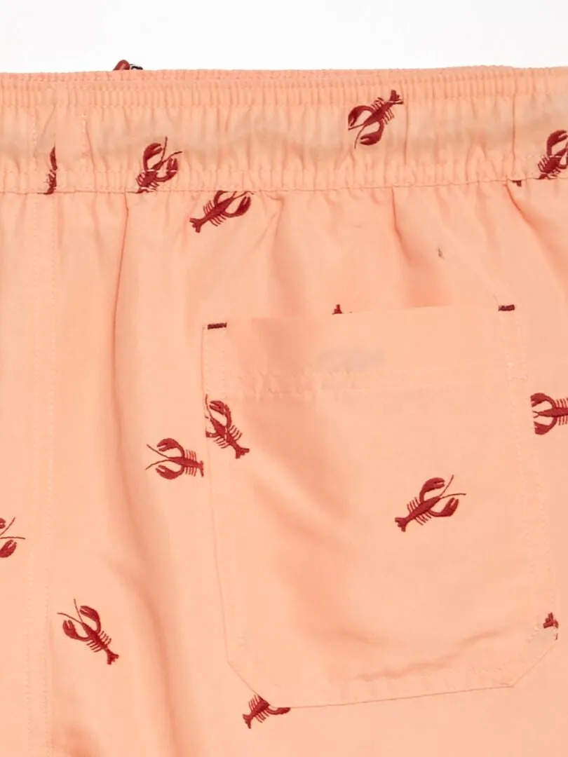BAñADOR CON ESTAMPADO  NARANJA