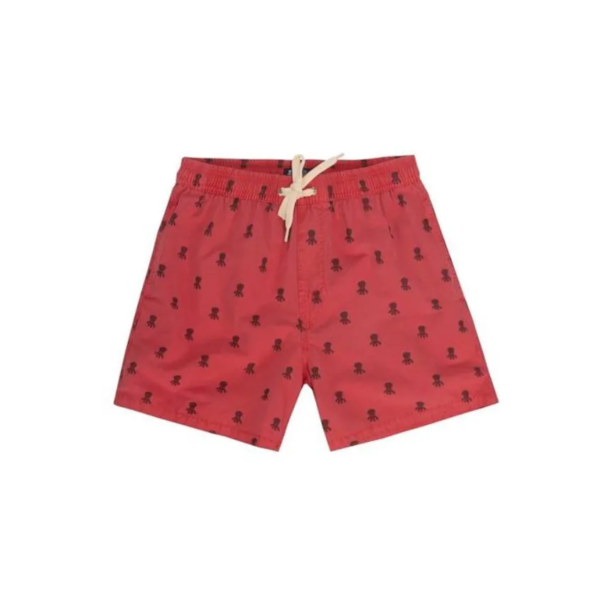 Bañador El Pulpo All Over Para Niños En Rojo