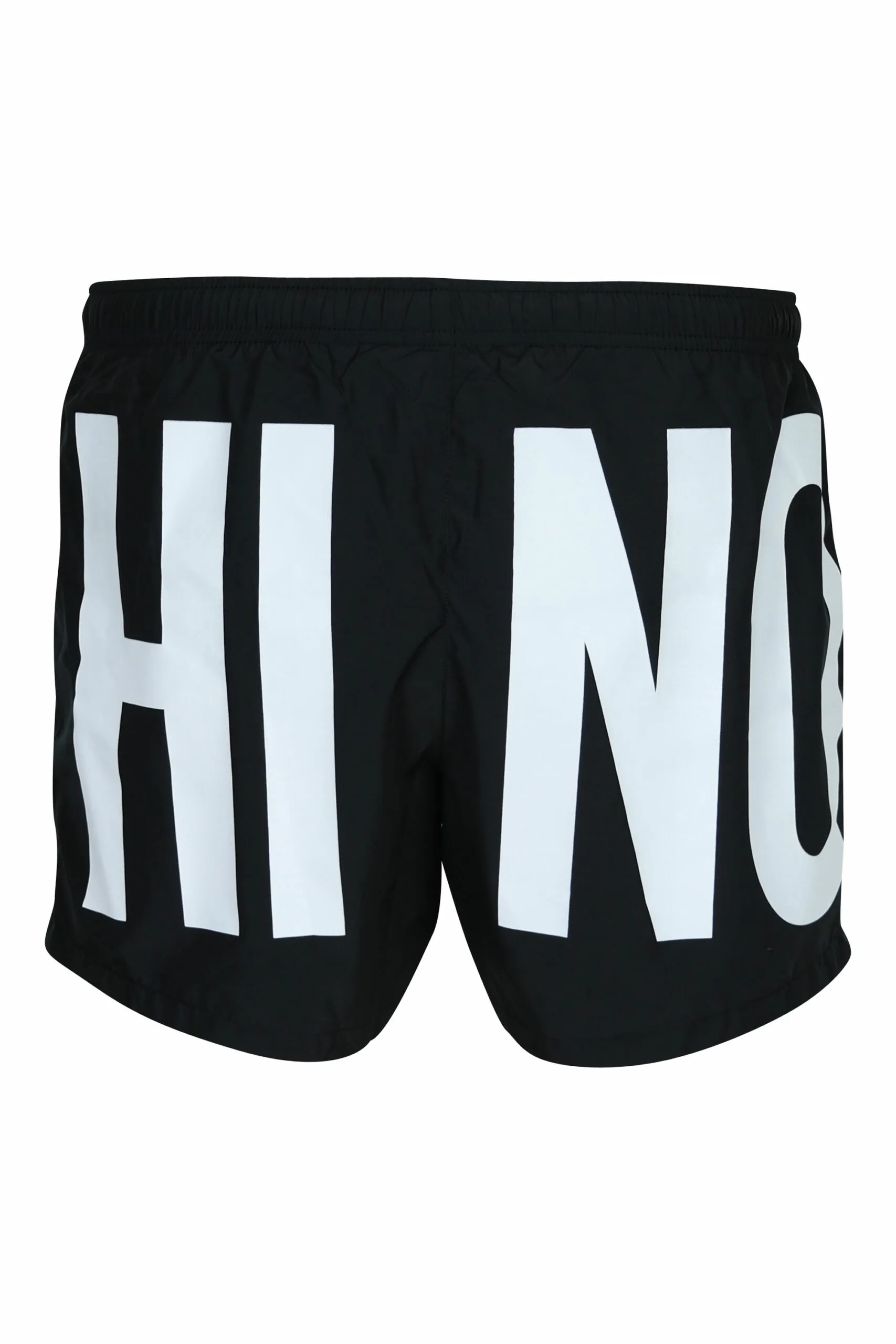 Bañador negro con maxilogo blanco