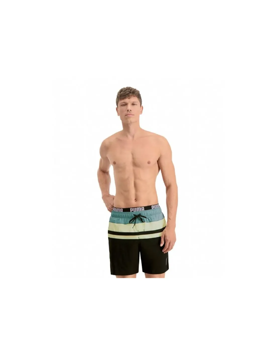 Bañador Puma Swim Heritage Mid Hombre Black
