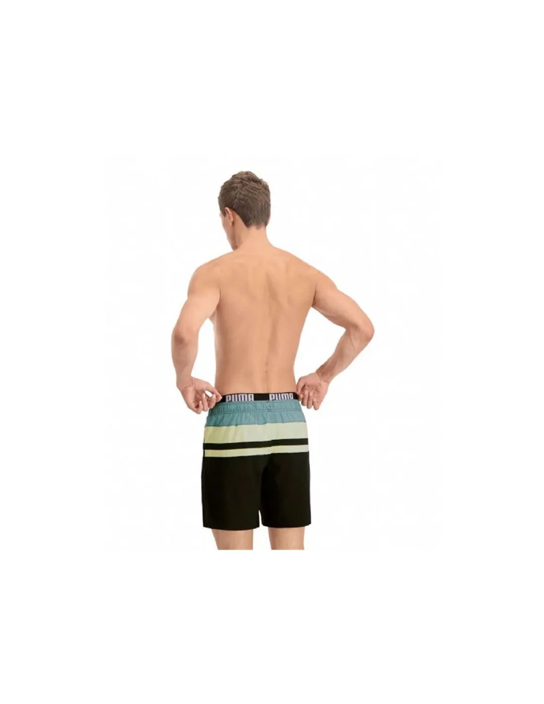 Bañador Puma Swim Heritage Mid Hombre Black