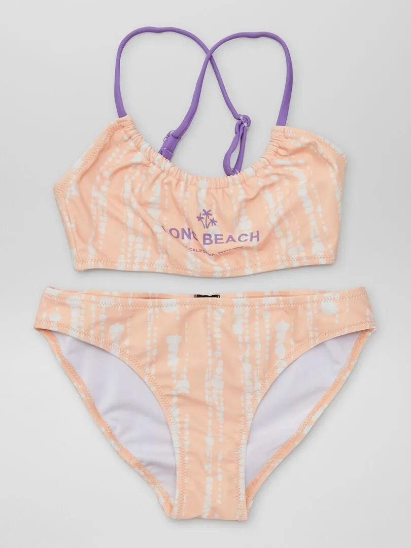 BAñADOR TIEDYE  2 PIEZAS  BLANCO
