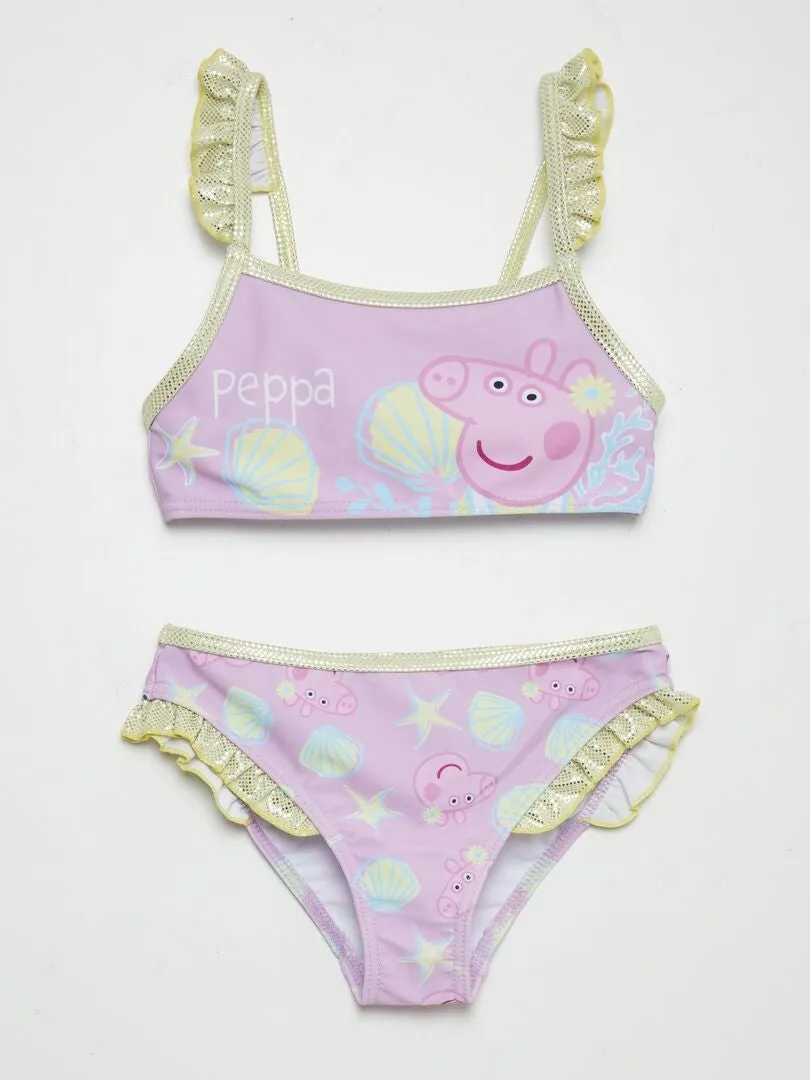 BAñADOR 'PEPPA PIG'  2 PIEZAS  PURPURA