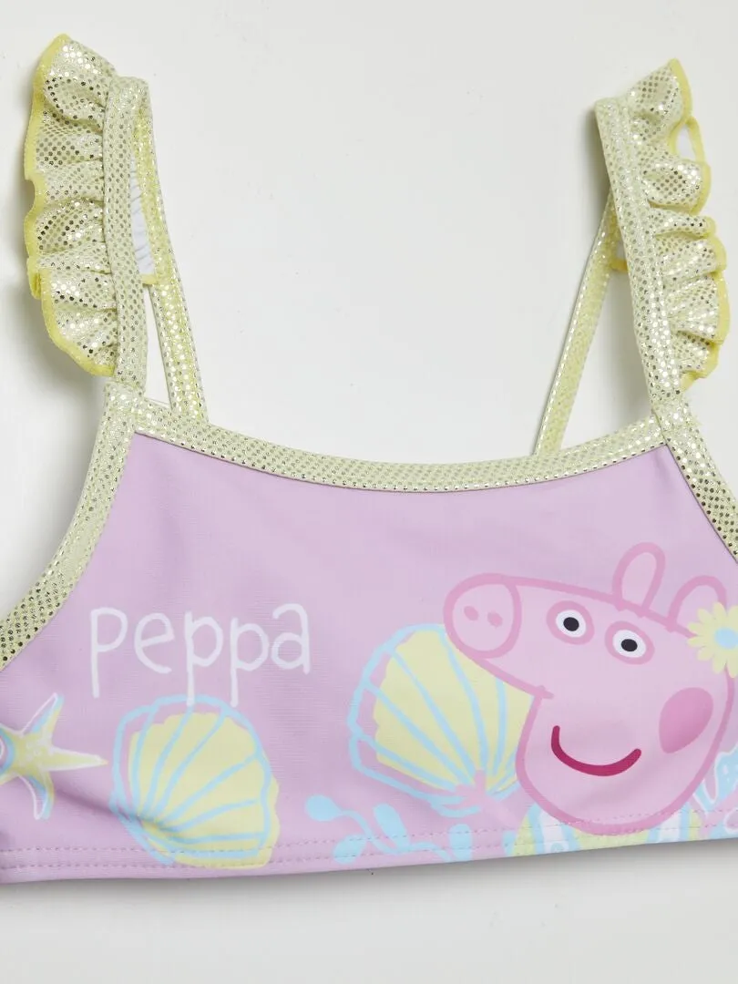 BAñADOR 'PEPPA PIG'  2 PIEZAS  PURPURA