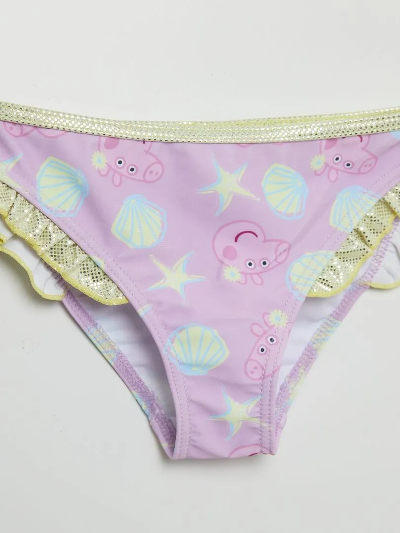 BAñADOR 'PEPPA PIG'  2 PIEZAS  PURPURA