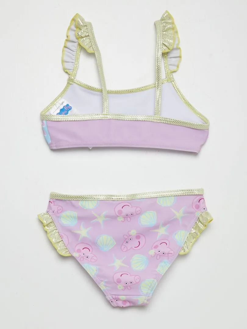 BAñADOR 'PEPPA PIG'  2 PIEZAS  PURPURA