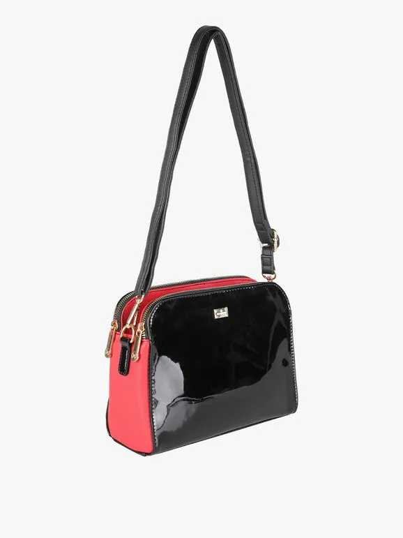 B.Cavalli Bolso bandolera mujer de charol